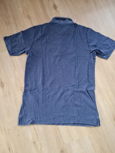 Casa Moda Herren Poloshirt Blau Gestreift Kurzarm Baumwolle Gr. M