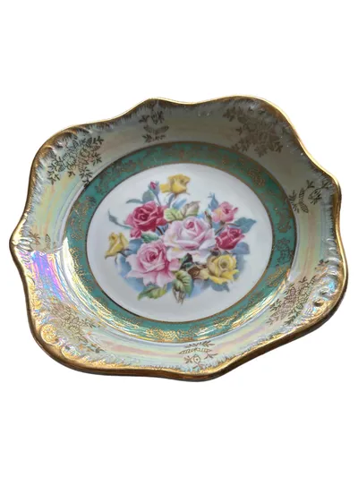 FÜRSTENBERG Platzteller Dekoteller Blumenmotiv Klassisch Porzellan 18cm