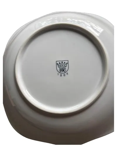 FÜRSTENBERG Platzteller Dekoteller Blumenmotiv Klassisch Porzellan 18cm
