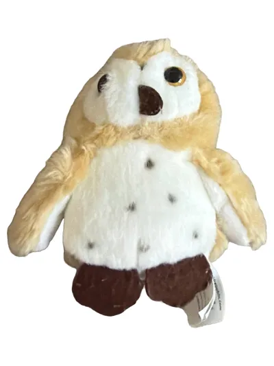 Wild Republic Kuscheltier Eule Plüschtier Natur Beige 12 cm