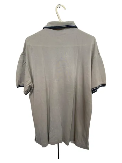 Ermenegildo Zegna Herren Poloshirt Beige Gr. 48/M Seide Kurzarm Struktur