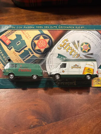 Sternquell Modellauto Mercedes Sprinter VW T1 Kastenwagen Mehrfarbig