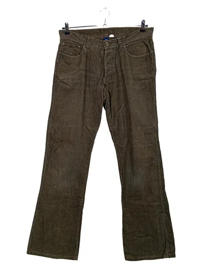 TAM Fashion Herren Cordhose Braun Gr. 34 Vintage Bootcut Baumwolle