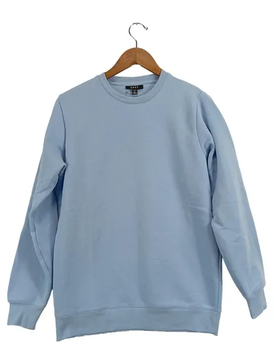 SMOG Herren Pullover Sweatshirt Gr. S Hellblau Basic Langarm