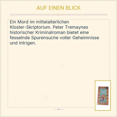 Peter Tremayne Tod im Skriptorium Kriminalroman Aufbau Taschenbuch Deutsch