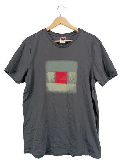 The North Face Herren T-Shirt Gr. L Grau Outdoor Logo Print