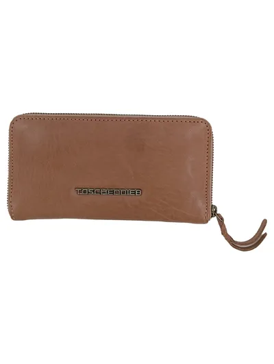 Taschendieb Wien Leder Geldbörse Damen Braun Klassisch Portemonnaie