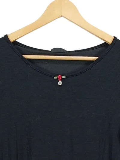 Vive Maria Freizeitkleid Damen Punkte Viskose Midikleid Schwarz L