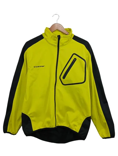 Carver Herren Sportjacke Fahrradjacke Gelb Gr. L Polyester