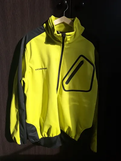 Carver Herren Sportjacke Fahrradjacke Gelb Gr. L Polyester