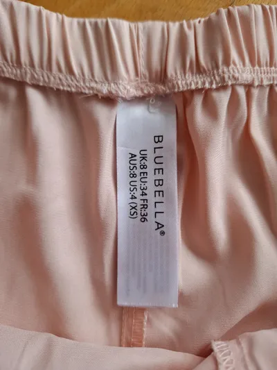 Bluebella Damen Pyjama Shorts Rosa Gr. 34/XS Schleife Schlafhose