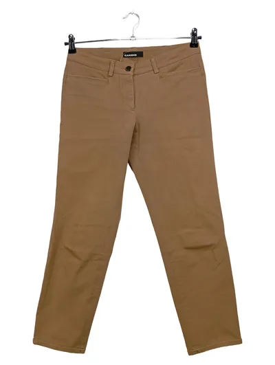CAMBIO Damen Stoffhose Gr. 38 Beige Casual