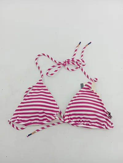 Hilfiger Denim Bikini Oberteil Damen Gr. 40 L Pink Gestreift