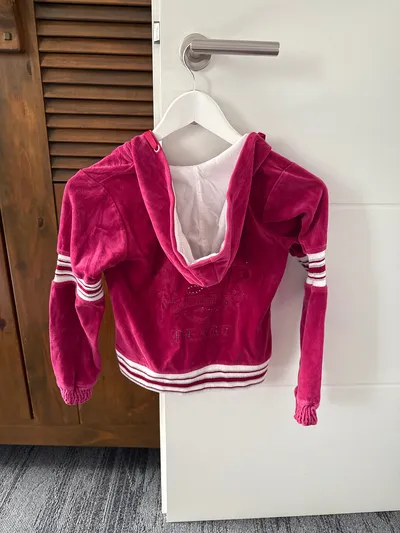 Geox Mädchen Trainingsjacke Kapuzenpullover Pink Gr. 128 (8 Jahre)