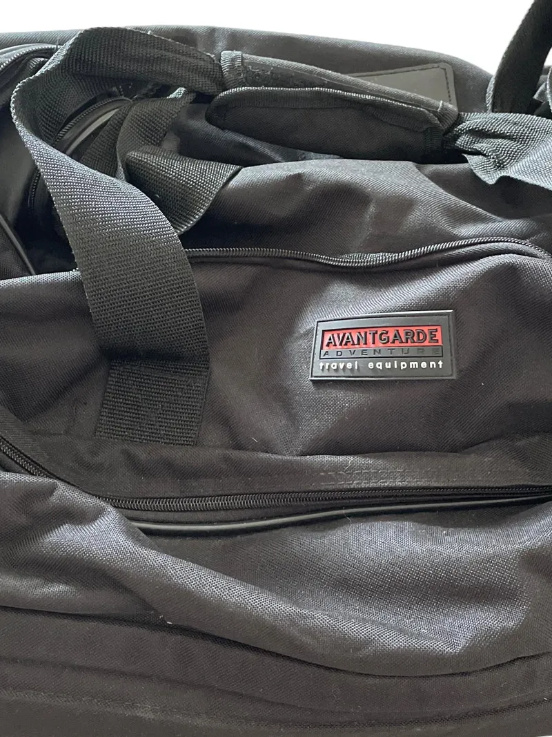 AVANTGARDE Sporttasche Reisetasche Schwarz Polyester 65x35cm Praktisch 3