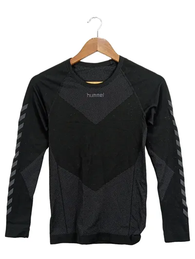 Hummel Herren Sport Langarmshirt Schwarz Gr. MxL Funktionsshirt