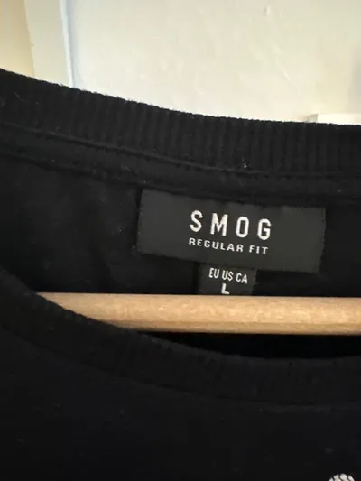 SMOG Superior & Co. T-Shirt Herren Gr. L Schwarz Grau Urban Print
