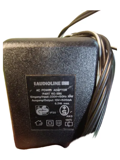 Audioline Netzteil 886 AC Adapter 10V 620mA Schwarz Stromversorgung