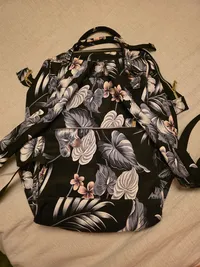 Kalidi Damen Rucksack Blumenmuster Mehrfarbig Freizeit Tasche 2