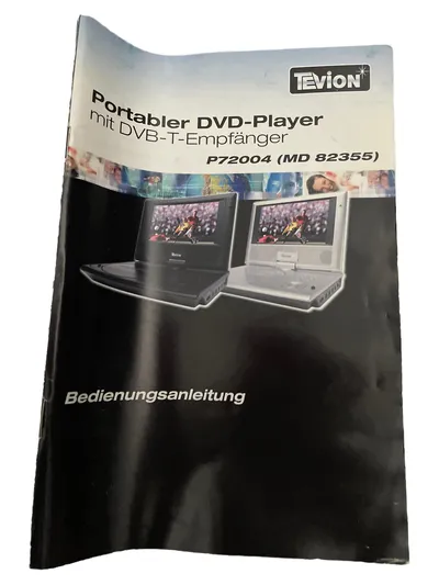Tevion MD 82355 Portabler DVD-Player mit DVB-T Empfänger Schwarz