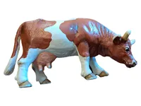 Bullyland Kuh braun-weiß gefleckt Spielfigur handbemalt Made in Germany 1