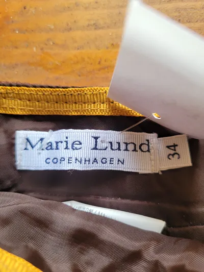 Marie Lund A-Linienrock Damen Midirock Braun Gr. 34 Klassisch Wolle
