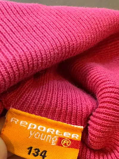Reporter Young Rollkragenpullover Kinder Gr. 134 Pink Baumwolle