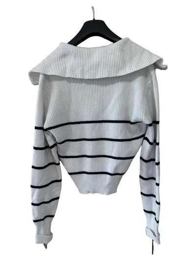 Melting Stockholm Damen Pullover Gr. 38/M mit Reißverschluss & Streifen