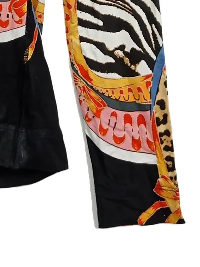 Nice Connection Damen Langarmshirt Animal Print Zebra Muster Gr. 36/S Viskose