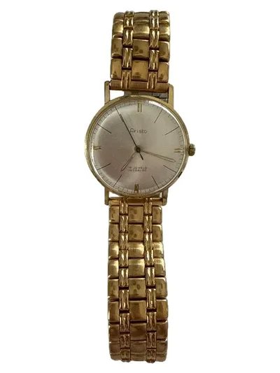 Aristo Herren Armbanduhr Gold Klassisch Elegant Vintage Metall Uhr