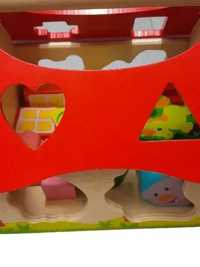 Eichhorn Formensortierer Steckspiel Holz Mehrfarbig Kinder