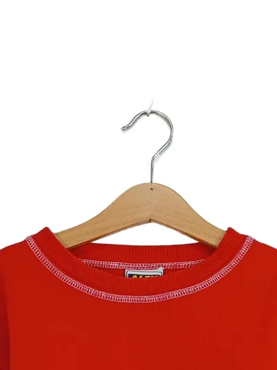 Alex Athletics Mädchen Sweatshirt Rot Gr. 128 Sterne Langarm Casual