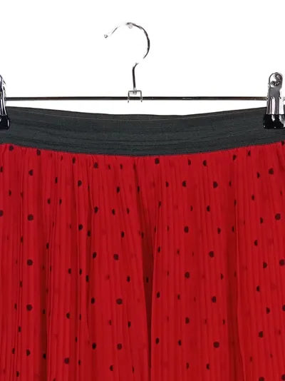 Yest Damen Faltenrock Gr. 36 S Rot Punkte Midirock Feminin Freizeit