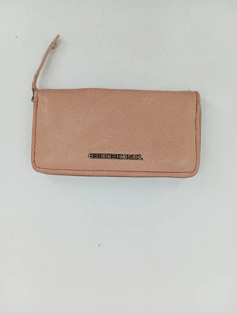 Taschendieb Wien Geldbörse Damen Leder Rosa Reißverschluss Portemonnaie 2