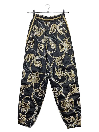 Laurèl Damen Stoffhose Gr. 38 Elegant Mehrfarbig Blumenmuster Hose