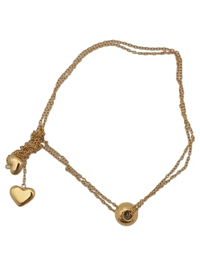 Marina Club Lagos Resort Halskette Gold Herz Anhänger Damen Elegant