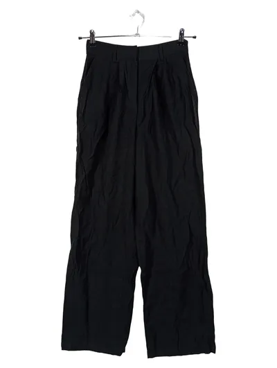 Anna Field Damen Stoffhose Schwarz XS/S High Waist Weites Bein Elegant
