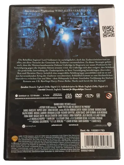 Harry Potter und der Orden des Phönix DVD Fantasy Film Jahr 5 FSK 12