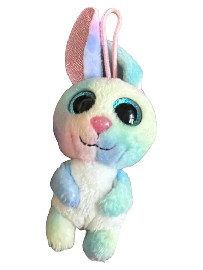NICI Glubschis Hase Schlüsselanhänger Plüsch Mehrfarbig 13cm Glitzer