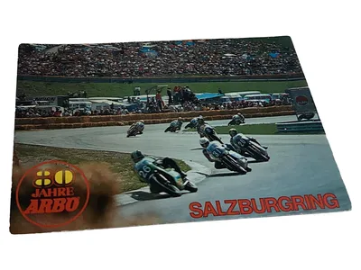 ARBO 80 Jahre Jubiläum Postkarte Salzburgring Motorradrennen Vintage