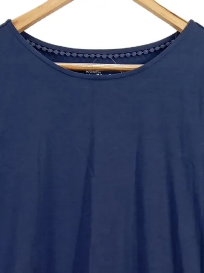 essentials by Tchibo Damen Freizeitkleid Gr. 36/38 Blau Baumwolle