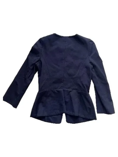 Hallhuber Damen Blazer Gr. 34/XS Schwarz Tailliert Schößchen Business