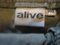 Alive Mädchen Cordrock Gr. 140 Oliv Minirock Baumwolle Stickerei 3