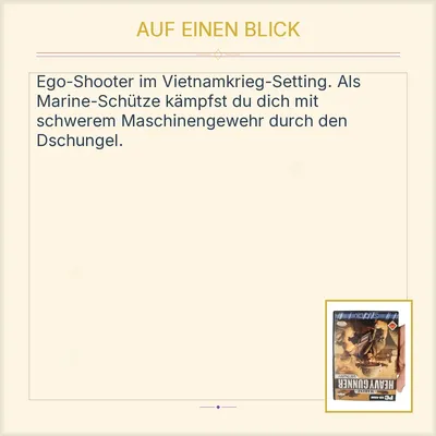 G-SHOCK Marine Heavy Gunner Vietnam PC Actionspiel Shooter ab 18
