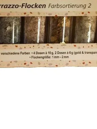 ideen mit herz Terrazzo-Flocken 6 Dosen Farbsortierung 2 Bastelmaterial
