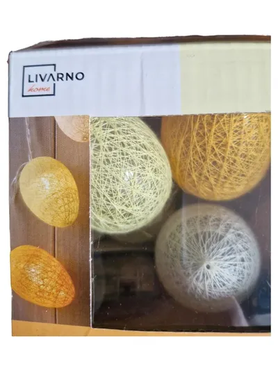 Livarno LED-Lichterkette Mehrfarbig Ei Form Batteriebetrieben 120cm Modern