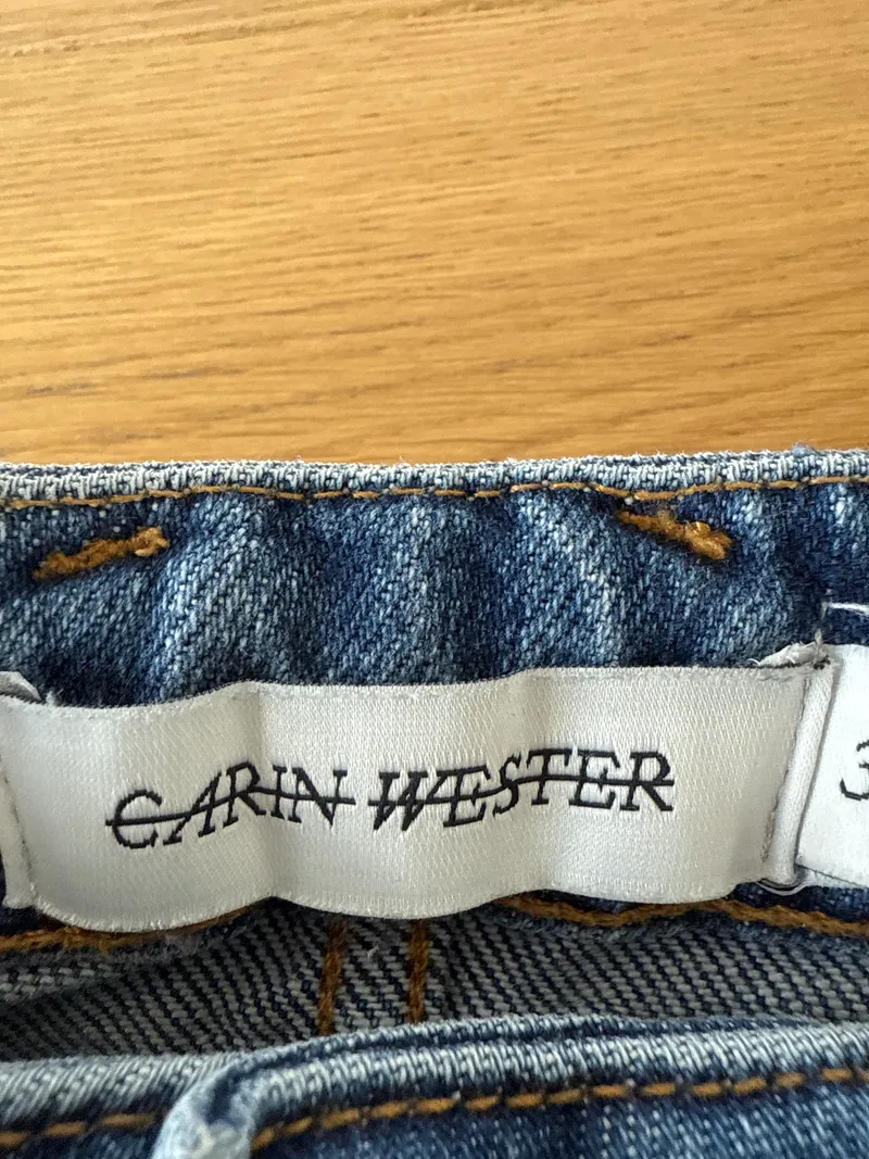 Carin Wester Damen Jeans Regular Fit Blau Gr. 36 6