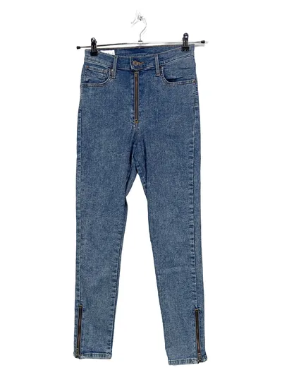 Levi's Damen Jeans Slim Fit Blau W29 Reißverschluss Baumwolle L26