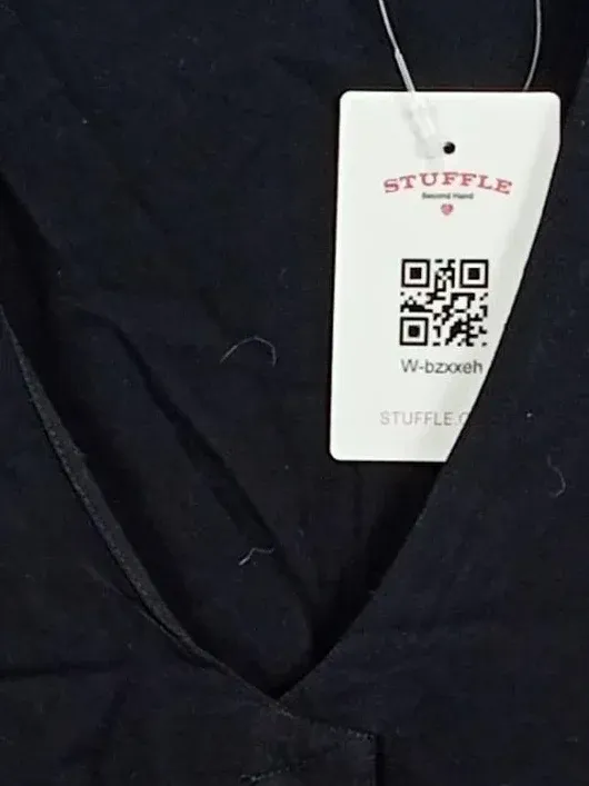 Broadway Damen Bluse Gr. M Schwarz Casual Ärmellos V-Ausschnitt 4