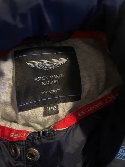 Hackett London Aston Martin Racing Trainingsjacke Kinder Gr. 146 Blau